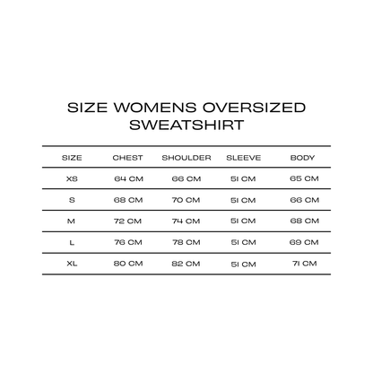 Womans Oversized Sweatshirt